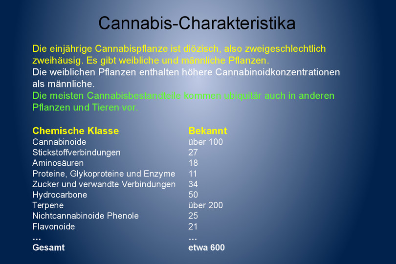 Folie: Cannabis Charakteristika